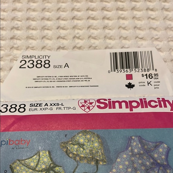 Simplicity Baby Pattern Collection - Picture 6 of 6